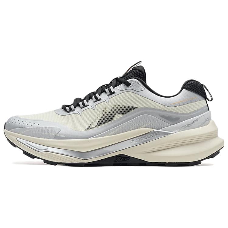 XTEP Lightweight Abrasion Resistant Low top Hiking Shoes Men’s Silver Gray