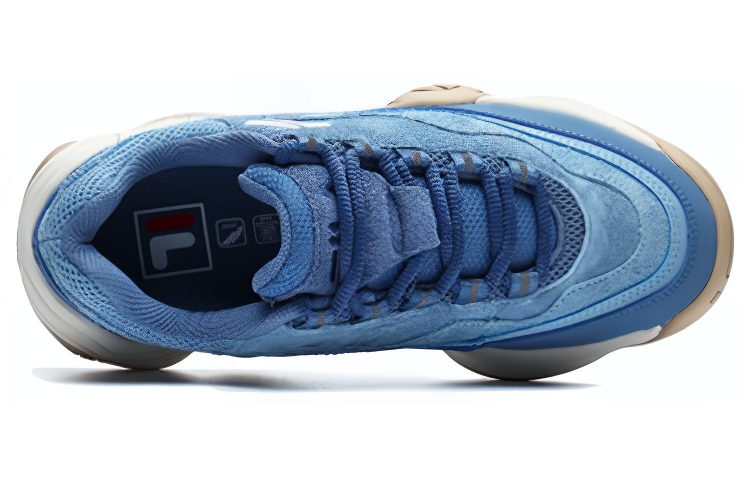 FILA FUSION HERITAGE BASKETBALL Synthetic Leather Low top Vintage Basketball Shoes Women’s Blue
