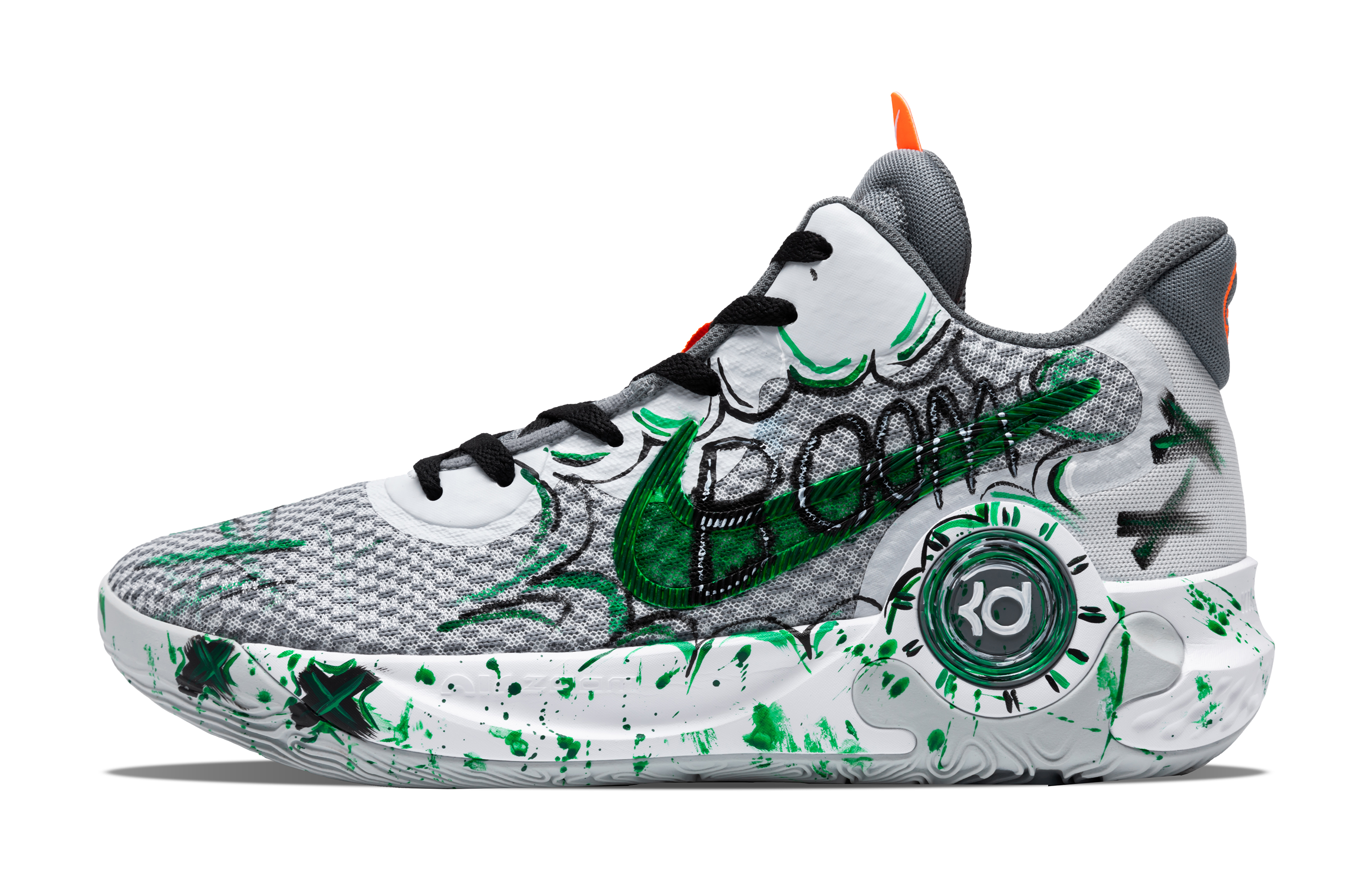 Nike KD Trey 5 IX Cushioning, Wear Resistant Low top Basketball Shoes Unisex Black Green Gray