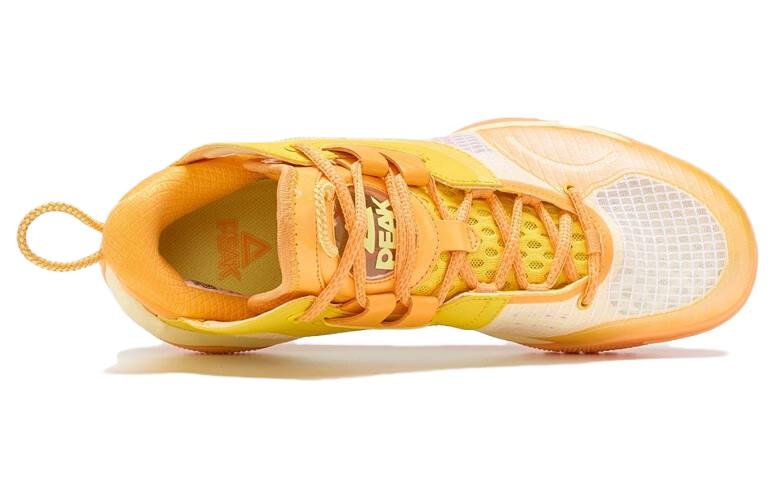 PEAK Star Shift Slip Resistant, Abrasion Resistant, Breathable Mid top Basketball Shoes Men’s Light Orange Red