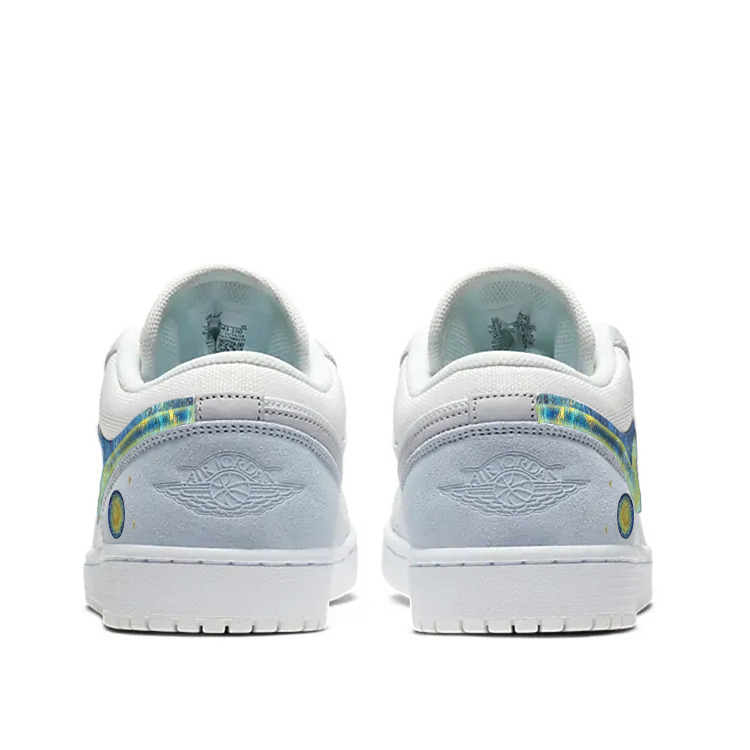 Jordan Air Jordan 1 Vintage Basketball Shoes Unisex Low Top White/Gray