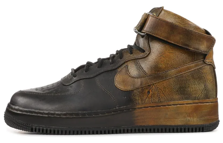 Nike x Pigalle Air Force 1 High top Skateboard Shoes Men's Black
