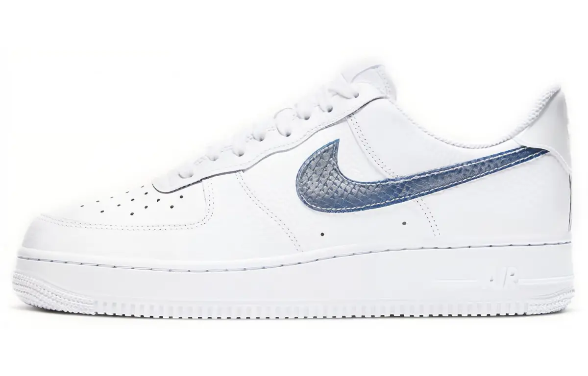 Nike Air Force 1 Low Pony Hair Snakeskin Midnight Turquoise