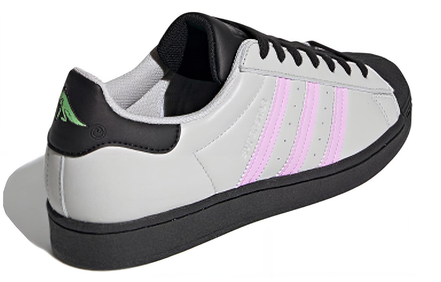 Кеды adidas originals Superstar (бело-черно-розовый) — фото 4