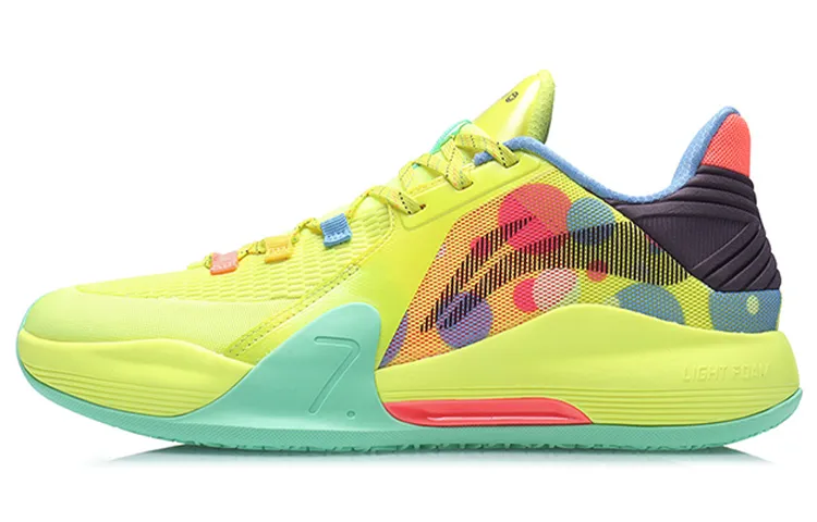 Li Ning Speed 7 Basketball Shoes Men's Low Top Yellow/Green