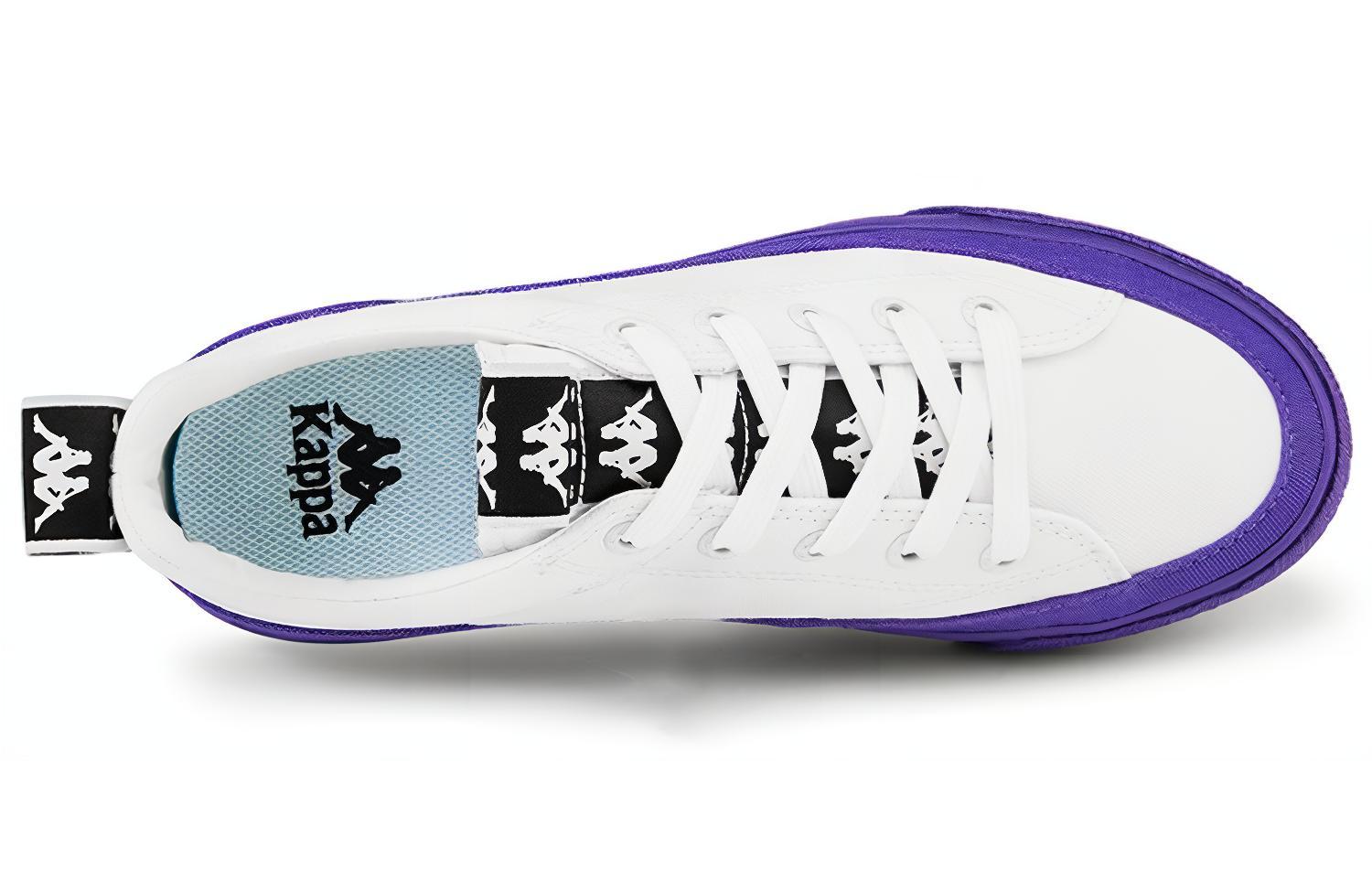 Kappa BANDA Bait Rig Lace Up Slip Resistant Low top Canvas Shoes Unisex Royal Purple