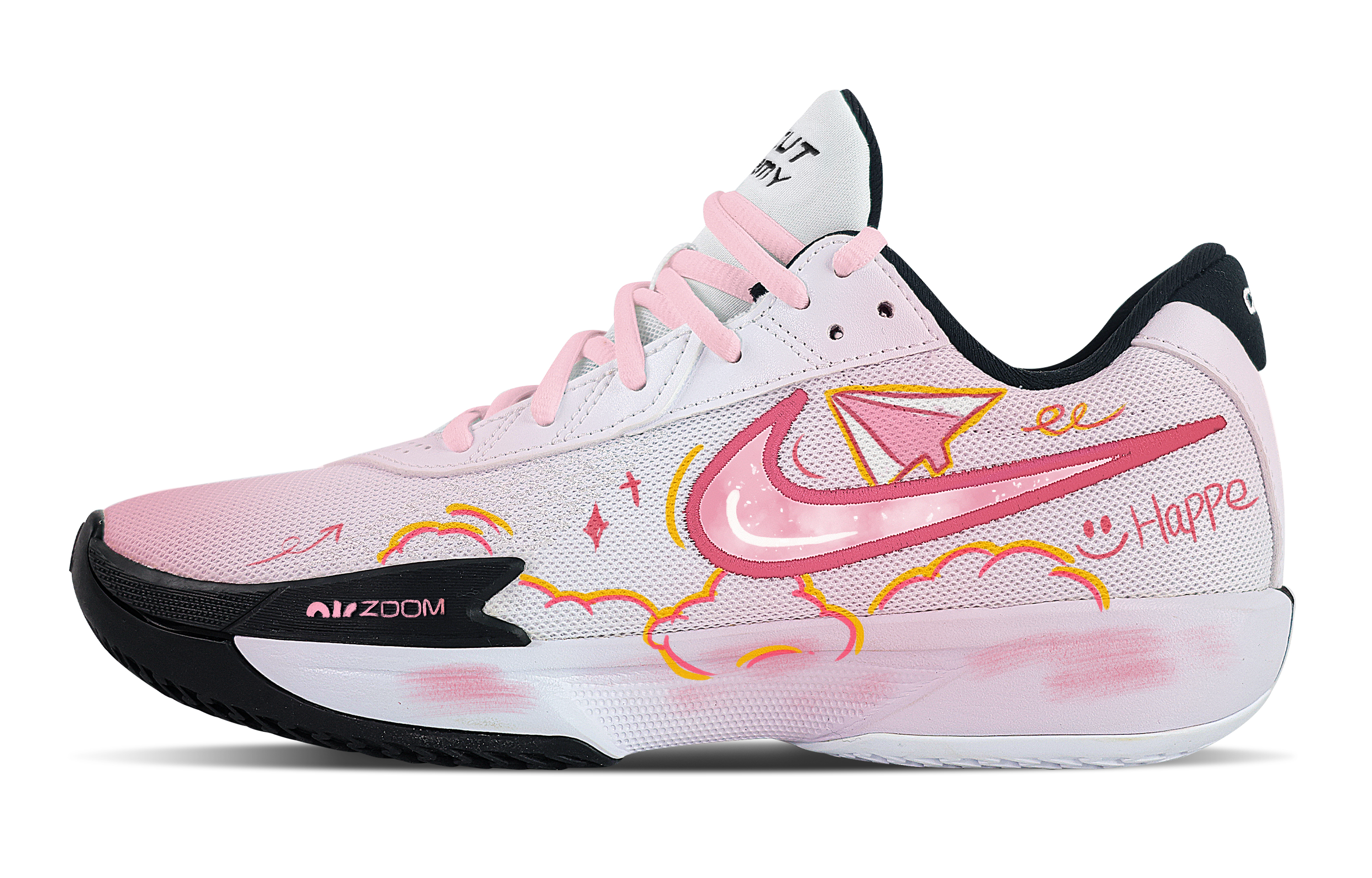 Nike Air Zoom G.T. Cut Academy Paper Plane Low top Basketball Shoes Unisex Pink