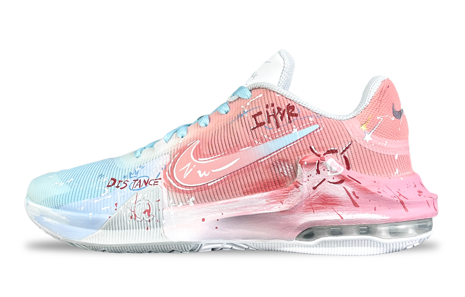 Nike Air Max Impact 4 Basketball Shoes Men’s Mid Top Blue/Pink