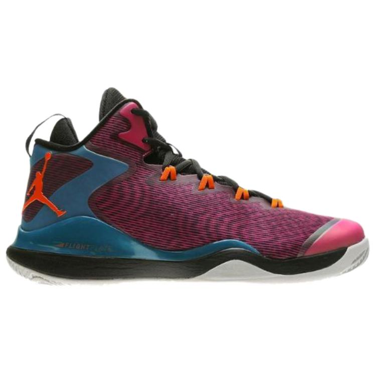 Jordan Super.Fly 3 Slip Resistant Abrasion Resistant Mid top Basketball Shoes Unisex Pink Black