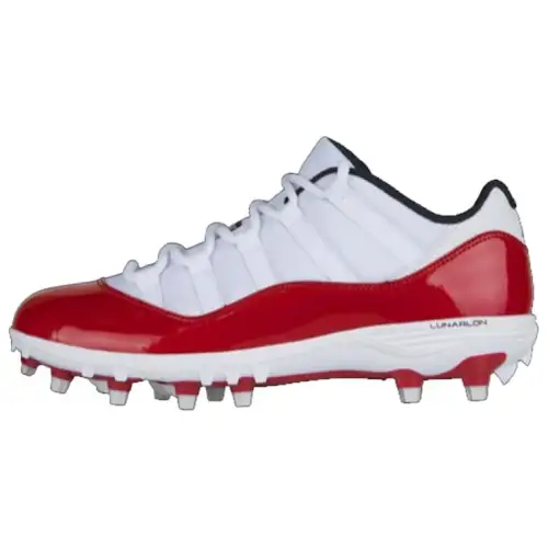 Jordan 11 Retro Low Cleat White Red