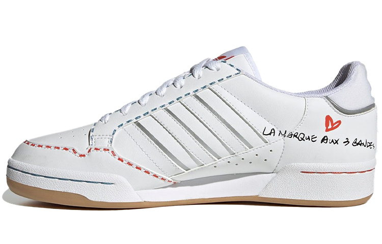 Кеды adidas originals Continental 80 Stripes (бело-сине-оранжевые) — фото 1
