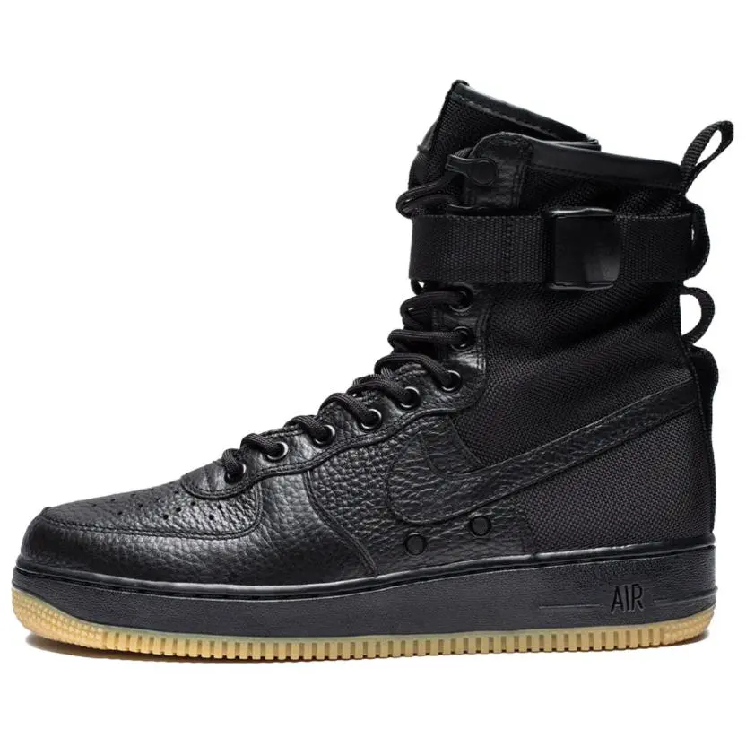 Nike Sf Air Force 1 Black Gum With Bag 2017