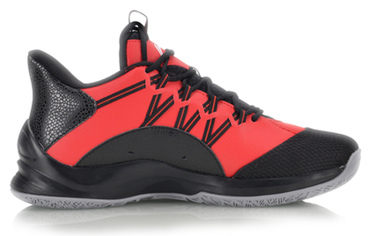 Li Ning Star Speed Rebound Cushioning Lightweight Slip Resistant Low top Basketball Shoes Men’s Vermilion