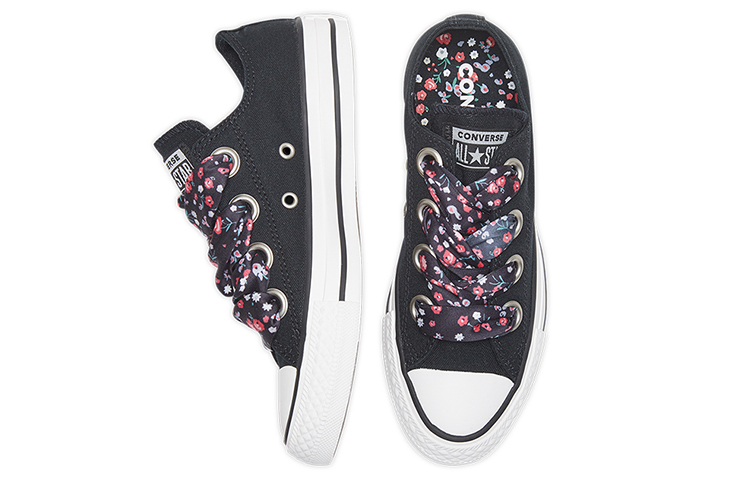 Женские кеды Converse Chuck Taylor All Star Big Eyelet (черные) — фото 4
