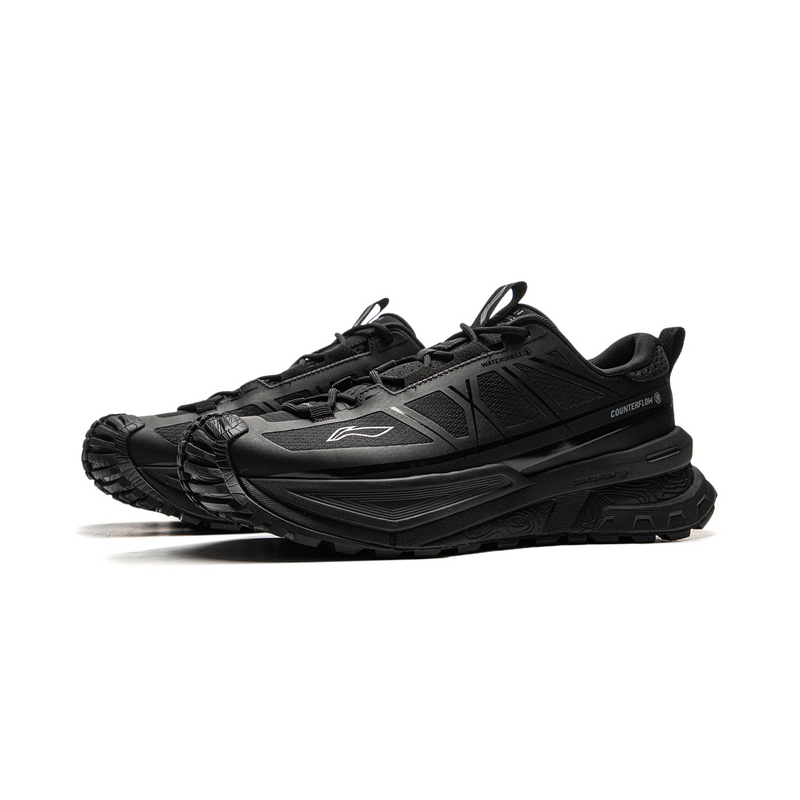 Li Ning Outdoor CF Tracing, Xingchuan SE Sports Low top Outdoor Hiking Shoes Unisex Black