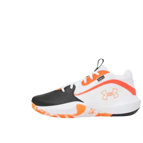 Under Armour Lockdown 7 Low top Basketball Shoes Unisex White Orange