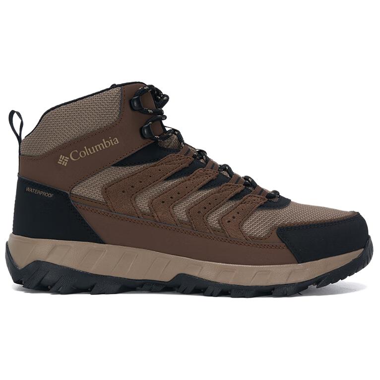 Columbia Hiking Textile, Synthetic Leather Waterproof And Breathable Lightweight High top Mountaineering Shoes Men’s