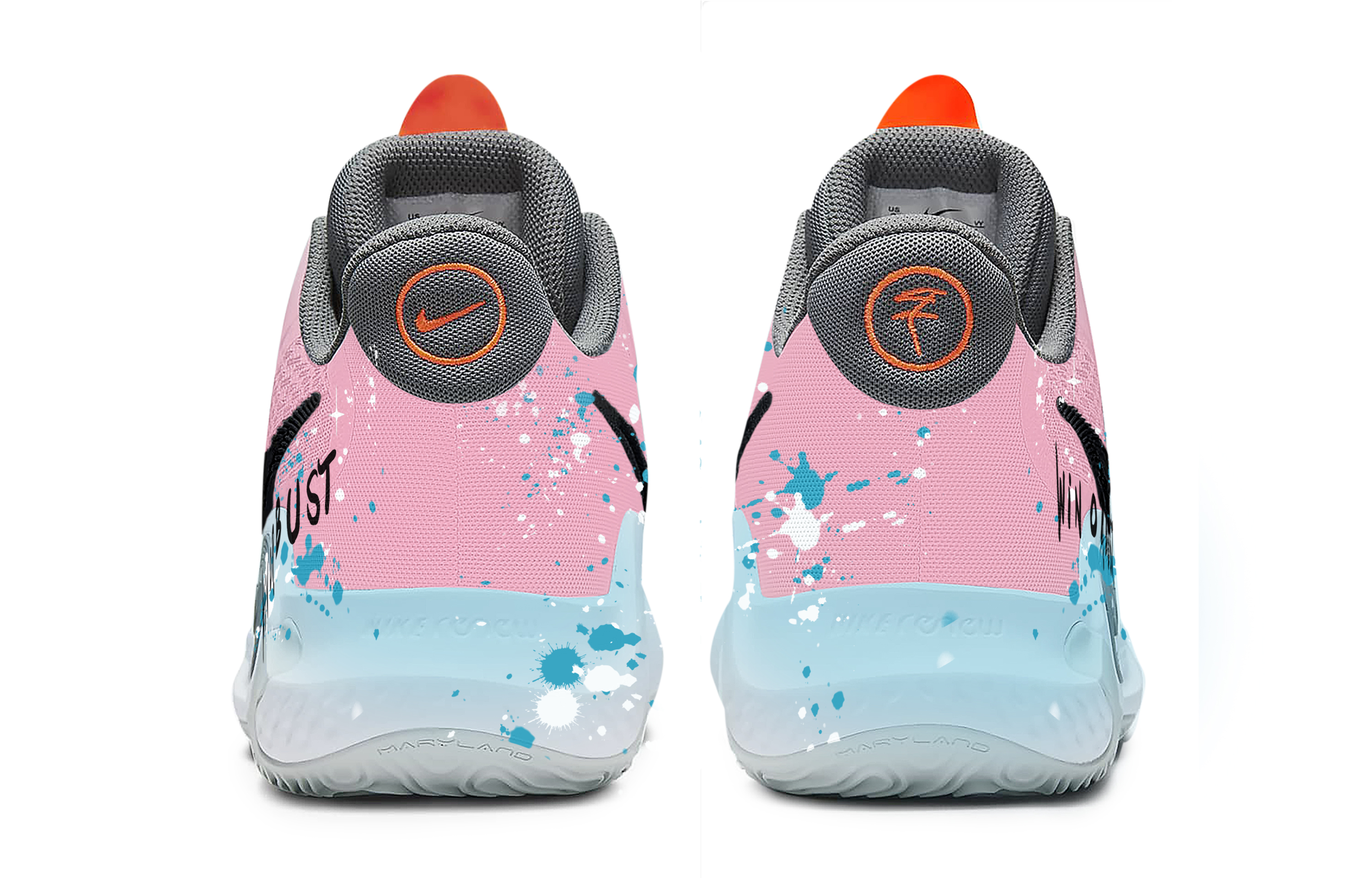Nike KD Trey 5 IX Basketball Shoes Unisex Mid Top Blue/Pink/Black/White/Gray