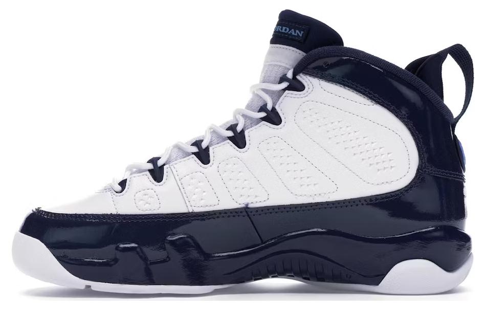 Jordan Air Jordan 9 Retro UNC All-Star Sports Trend Shock Absorbing Wear-Resistant Balance Mid-top Retro Basketball Shoes Men's University Blue 2019 Edition