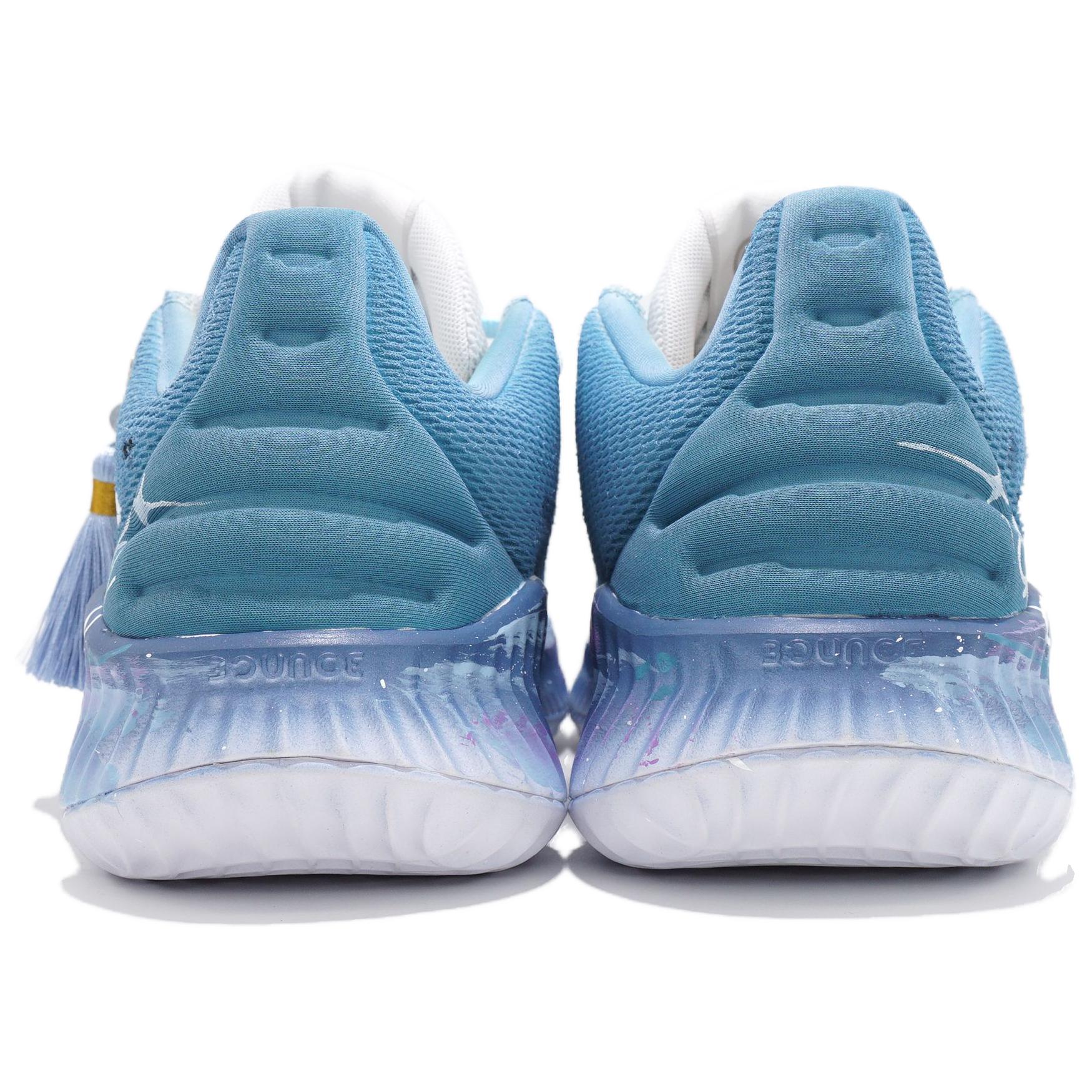 Adidas Pro Bounce 2018 Cerulean Sky Slip Resistant Abrasion Resistant Low top Basketball Shoes Men’s Teal