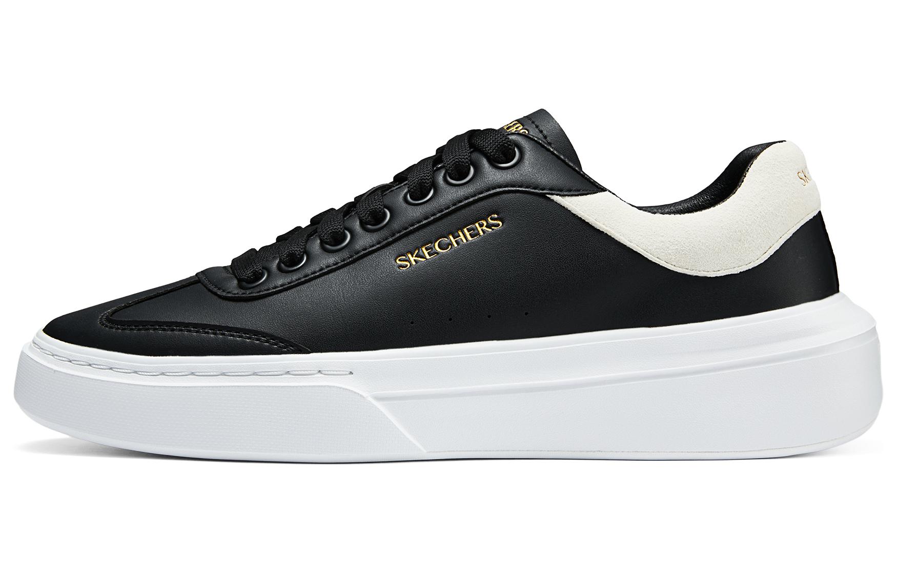 Skechers Court Classics Low top Skateboard Shoes Men's Black White