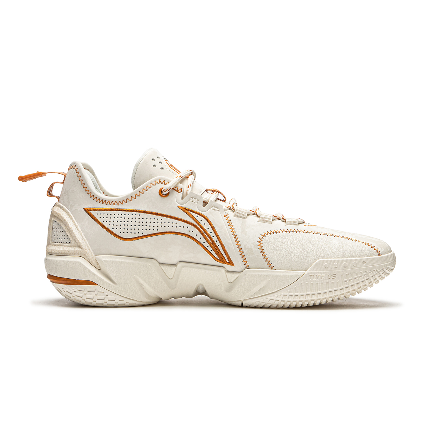 Li Ning BadFive 4.5 Cushioning Slip Resistant Abrasion Resistant Low top Basketball Shoes Men’s Beige