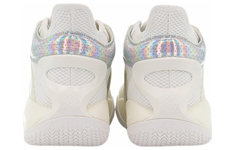 Li Ning SONIC 9 Cushioning Slip Resistant Abrasion Resistant Coverage Support Mid top Basketball Shoes Men’s White