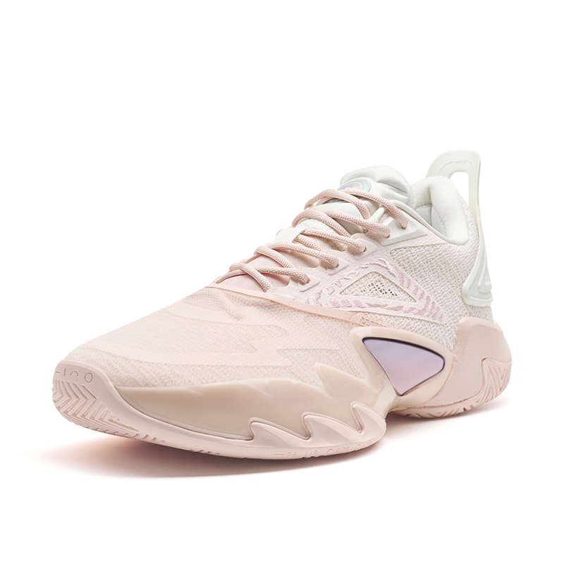 XTEP Inverter 1.3 Basketball Shoes Men’s Low Top Cherry Blossom Pink/Sail White