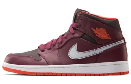 Jordan 1 Mid Team Red Electric Orange