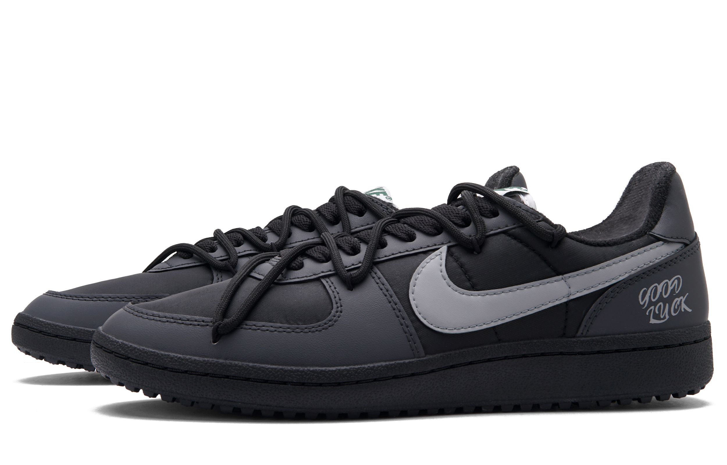 Nike Field General ’82 Dark Night Low top Vintage Basketball Shoes Unisex Black Gray