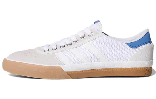 Adidas Originals Lucas Premiere Split Suede Lace Up Slip Resistant Low top Skateboard Shoes Men's White Blue
