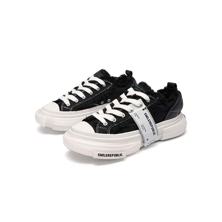 SMILEREPUBLIC INCEPTION 70S LOWS.SP Low top Canvas Shoes Unisex Black