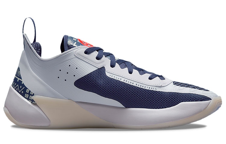 Мужские кроссовки Jordan Jordan Luka 1 1 Quai 54 (сине-серые) — фото 2