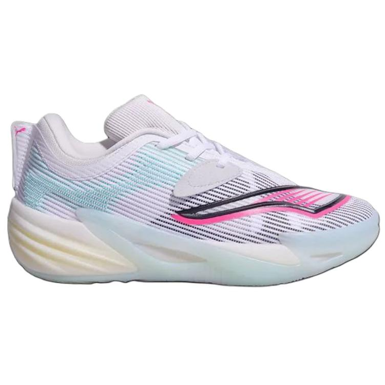 PUMA Abrasion Resistant Low top Basketball Shoes Unisex Blue Pink