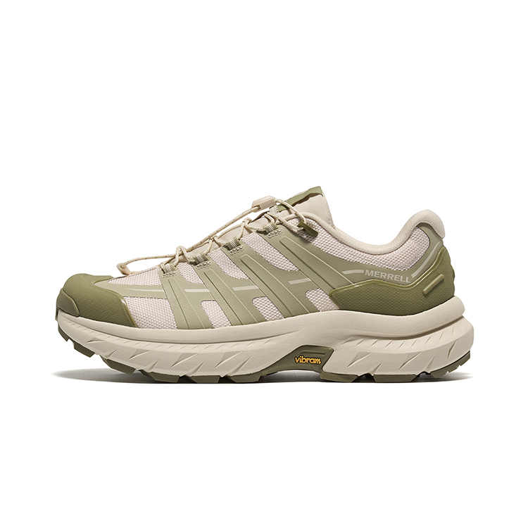 MERRELL FREE STRIDE Walk Cushioning Slip Resistant Hiking Shoes Men’s Green Khaki