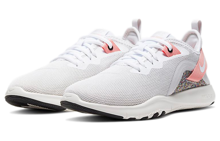 Женские кроссовки Nike Flex TR 9 (бело-розовые) — Белыйрозовый — фото 3