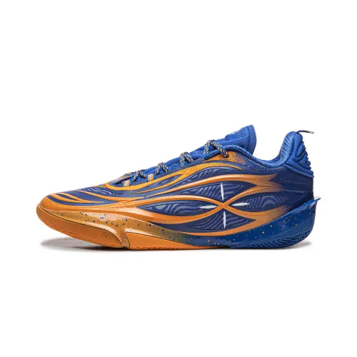 LiNing Li Ning Wade 808 5Ultra v2 Jay Flow Super Technology Lightweight Flexible Stable Support Wrapped Anti-Twist Shock Absorbing Anti-Slip Wear Resistant Breathable Rebound Grip Low-top Basketball Shoes Men's Blue Orange
