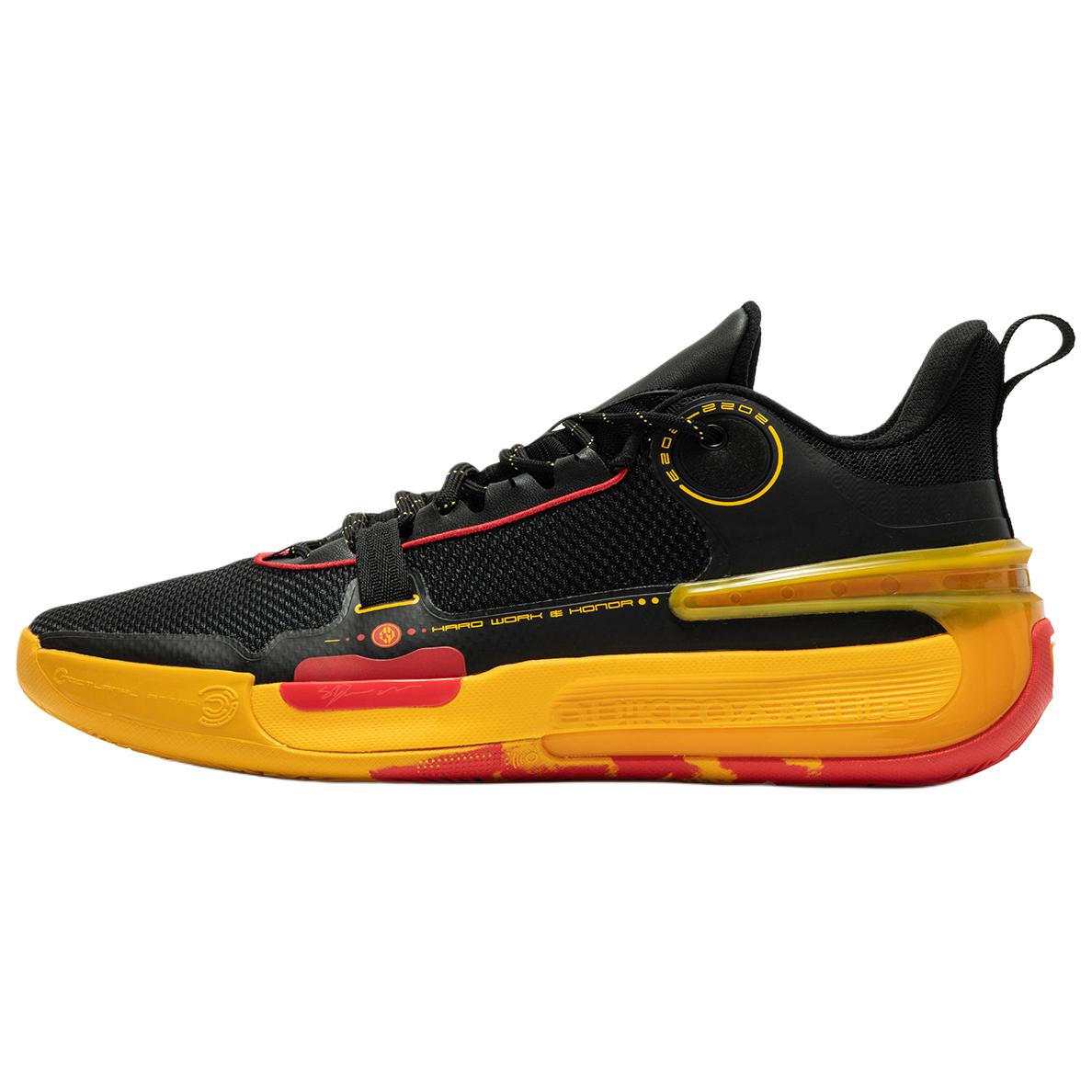 361° Cushioning Low top Basketball Shoes Men’s Black Yellow