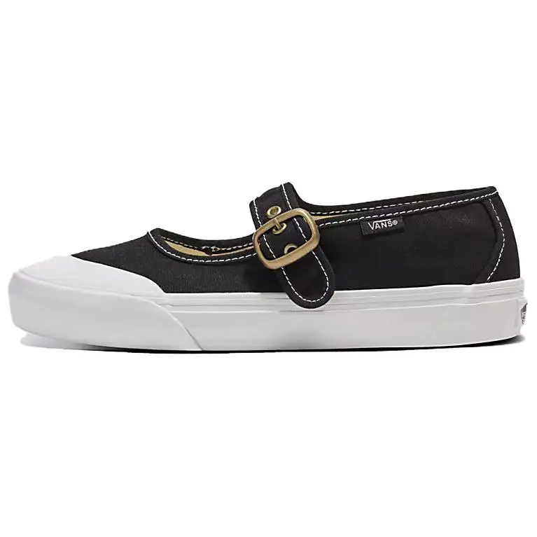 Vans Mary Jane Mary Jane Low top Canvas Shoes Unisex Black