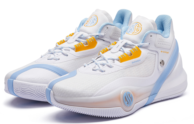 361° AG3 Aaron Gordon 3 Cushioning Slip Resistant Mid top Performance Basketball Shoes Men’s White Blue