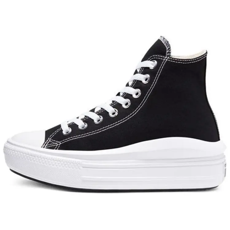 Converse All Star Move Abrasion Resistant High top Canvas Shoes Women's Black White