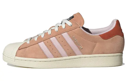 Adidas Originals Superstar Collection Low top Skateboard Shoes Unisex Pink White