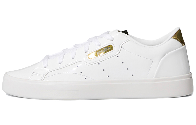 Женские кеды adidas adidas originals Sleek (бело-золотой)