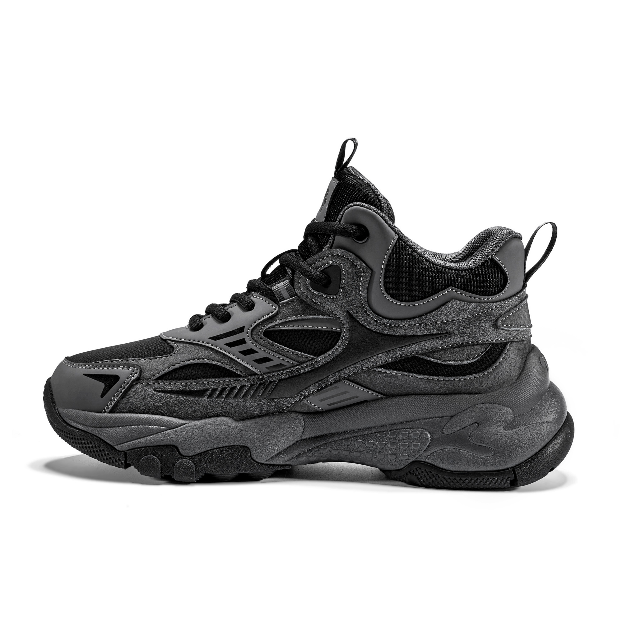 JEEP SPIRIT Rebound Cushioning Support Abrasion Resistant Waterproof Mid top Hiking Shoes Men’s Volcanic Ash