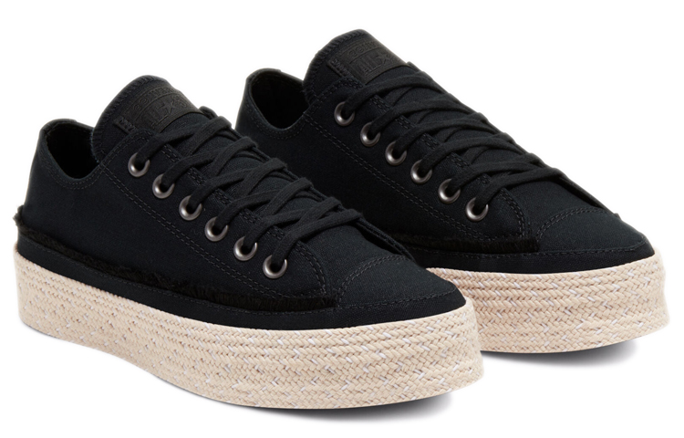 Женские слипоны Converse Chuck Taylor All Star Espadrille (черные) — фото 3
