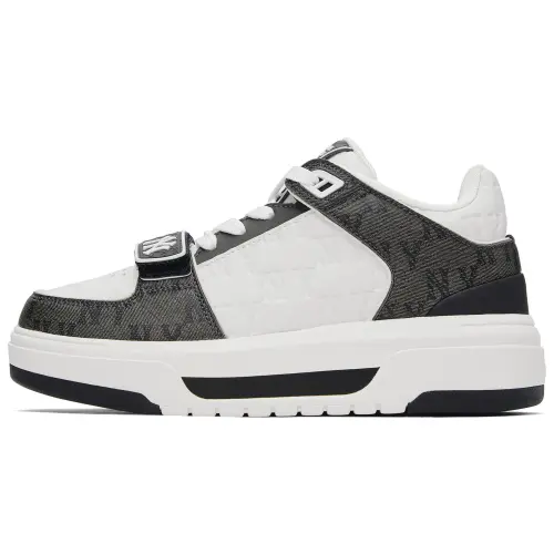 MLB New York Yankees Synthetic Leather Slip Resistant High top Skateboard Shoes Unisex Black