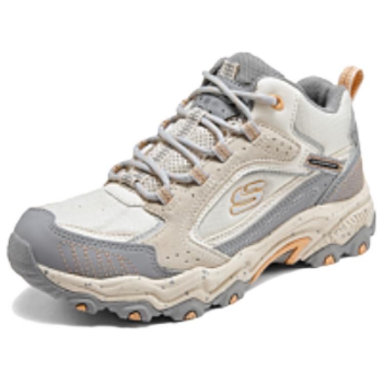 Skechers Abrasion Resistant Rebound Mid top Outdoor Shoes Women’s Beige Gray