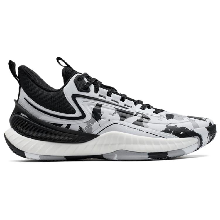 XTEP Jie Ao 2 Comfortable And Trendy Wear resistant And Lightweight Low top Basketball Shoes Men’s White Black