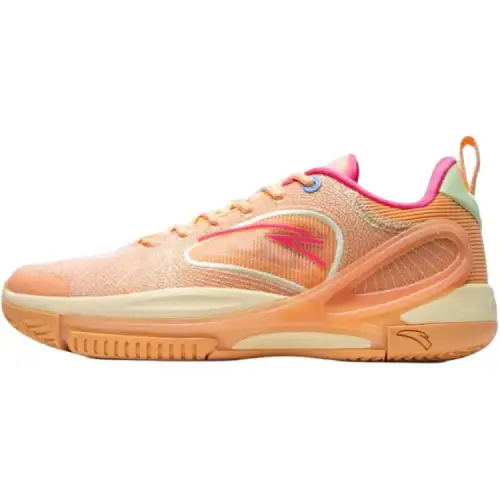 Anta Abrasion Resistant Coverage Low top Basketball Shoes Men's Orange