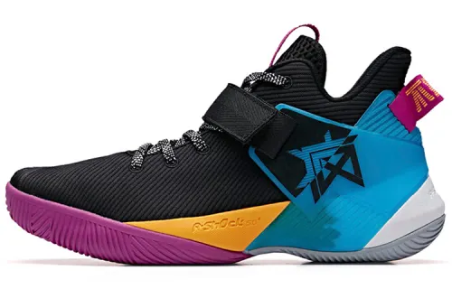 Anta Basketball Collection Textile, Synthetic Leather Cushioning Slip Resistant Abrasion Resistant